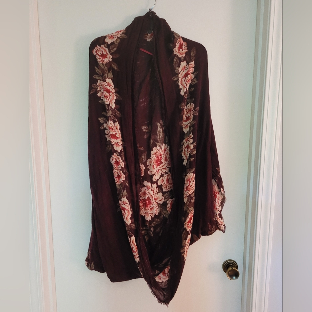 American Eagle Boho Floral Kimono Cardigan OS